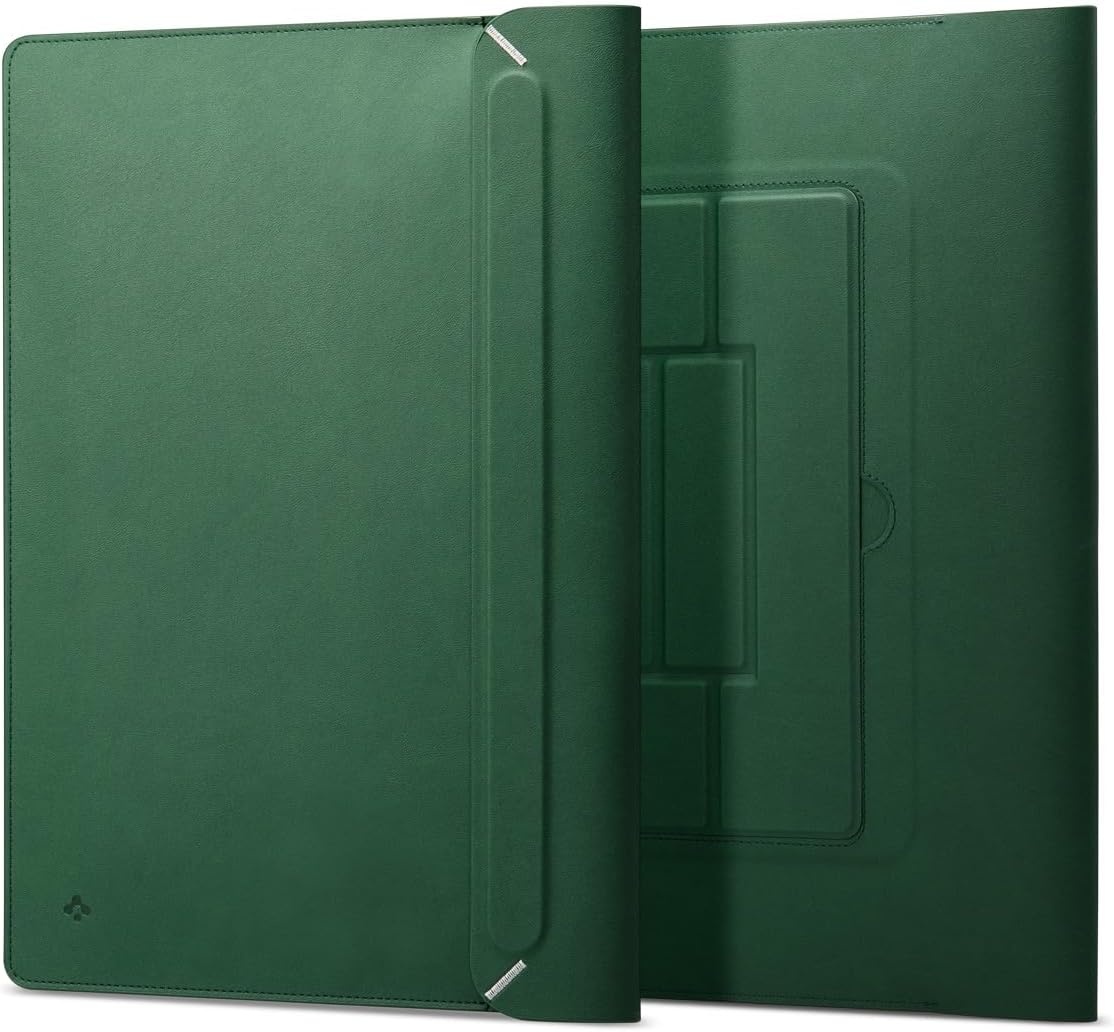 imageSpigen Valentinus S Protective Laptop Sleeve for 14inch MacBook NeoProAir M5 ProMax 2026 M5M4M3M2M1 A3434 A3112 A3401 A3185 A2992 A2918 Builtin Stand Jeju GreenJeJu Green