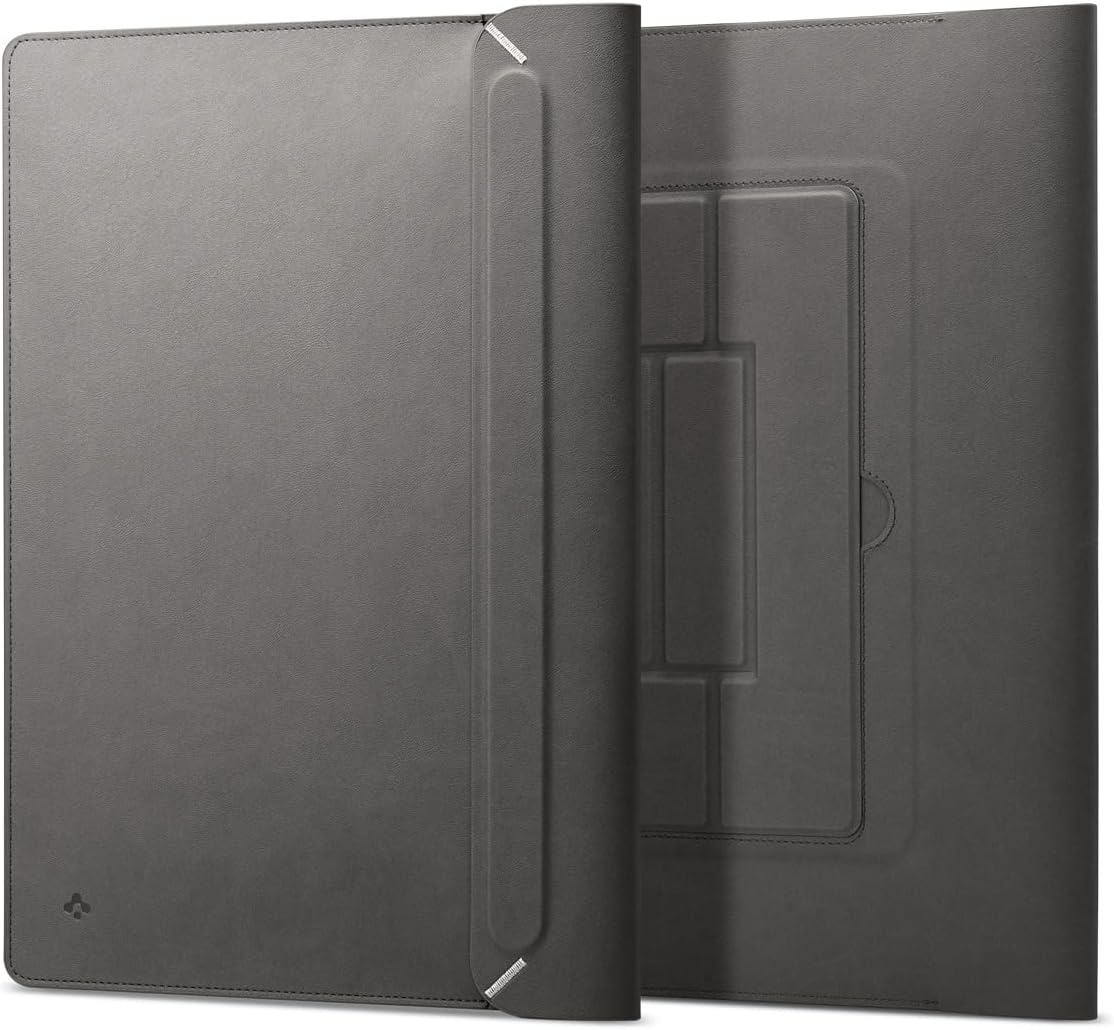 imageSpigen Valentinus S Protective Laptop Sleeve for 16inch MacBook ProAir M5 ProMax 2026 M5M4M3M2M1 A3403 A3186 A2991 A2780 A2485 A2141 Builtin Stand City GrayCity Gray