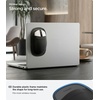 Spigen Stick-On Mouse Holder for Laptop, Tablet, MacBook and iPad, Reusable Adhesive, No Glue Residue, Fits Magic Mouse and Logitech, Microfiber Sleeve, Universal, Black(Mouse Holder)