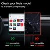 Spigen AluminaCore Tempered Glass Screen Protector [GlasTR EZ FIT] designed for Tesla Model Y Premium (2026), Model Y Performance (2025/2026) – Matte/Anti Glare/Anti Finger Print(15.4-inch Model 3 Highland / Model Y Juniper)