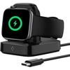Spigen for Apple Watch Charger Stand [MFi Certified] Charger for Apple Watch Series 10/9/8/7/6/5/SE Ultra 2 49mm 45mm 44mm 42mm 41mm 40mm Nightstand Mode – Built in Charger&USB C Cable/No Adapter