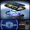 Spigen Slim Armor MagFit Designed for iPhone 16 Pro Case [Military-Grade Protection] Compatible with MagSafe – Black