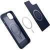 Spigen Mag Armor MagFit Designed for iPhone 14 Case (2022) [Military-Grade Protection] Compatible with MagSafe – Matte Black(Navy Blue)