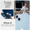 Spigen Thin Fit Designed for iPhone 14 Case (2022) [Military-Grade Protection] – Black(Navy Blue)