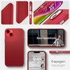Spigen Thin Fit Designed for iPhone 14 Case (2022) [Military-Grade Protection] – Black(Red)