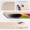 Spigen Thin Fit Designed for iPhone 14 Case (2022) [Military-Grade Protection] – Black(Sand Beige)